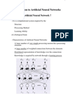 Introduction To Artificial Neural Networks