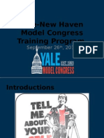 Yale-New Haven Model Congress Training Program