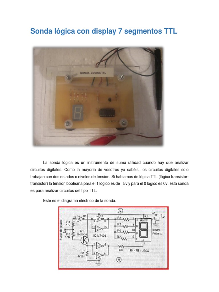 Sonda Logica Digitale DTL/TTL EISTAR, Penna Tester Per Circuiti