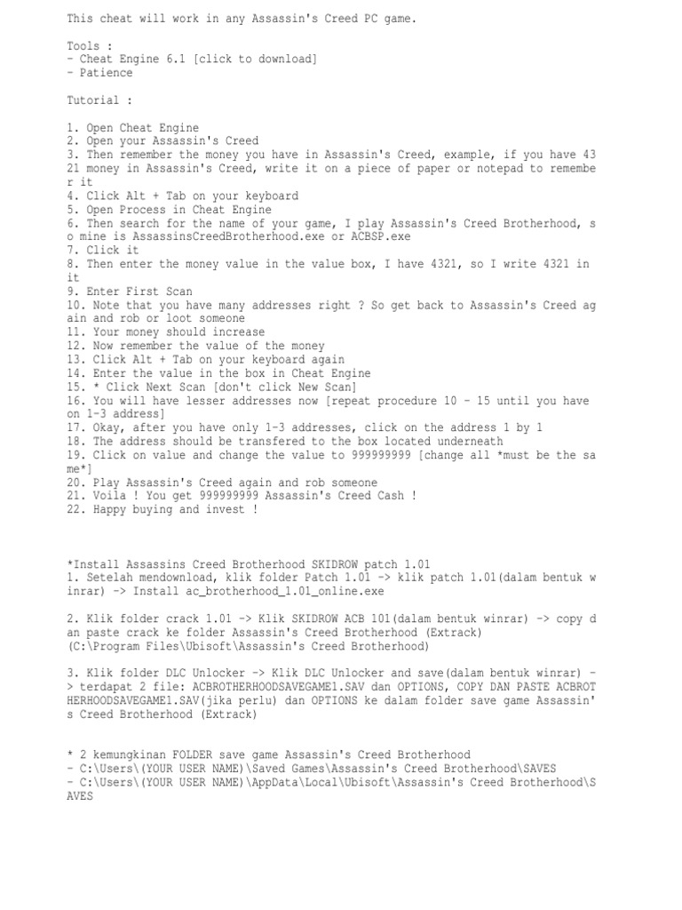 Сохранения для assassins creed 3 skidrow