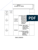 Introduction, Observing Lesson and Diagnostic Test Week 1 Scheme of Work