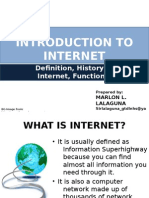 INTRODUCTION TO INTERNET - Odp
