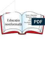 Referat Pedagogie - Educatia Nonformala