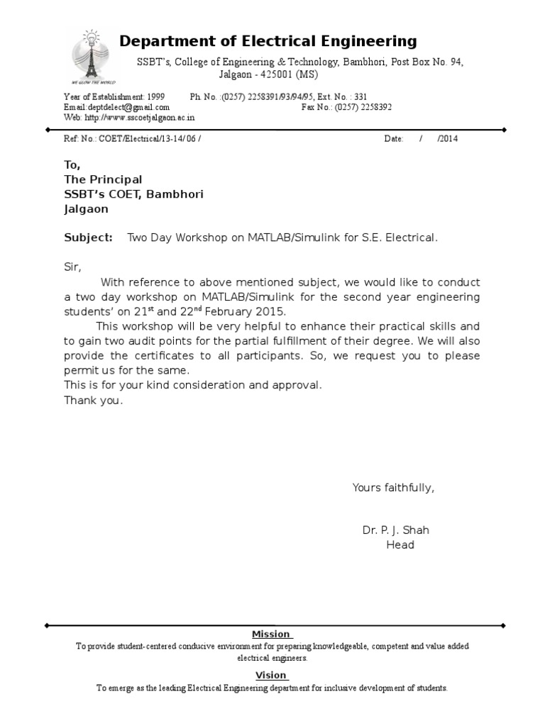 Department of Electrical Engineering | PDF