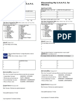 Discovery My SHAPE For Ministry