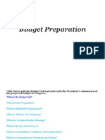 Budget Preparation - Economics