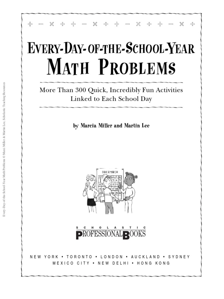 Every day of the year math problems pdf national council of teachers 