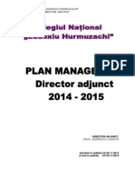 Plan Managerial Director Adjunct