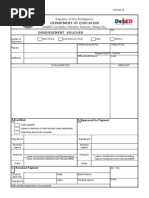 Disbursement Voucher Form