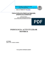 Psihologia activitatilor motrice