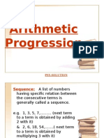 Arithmetic Progression: Psy-Solution