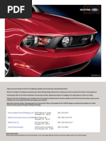 Download 2010 Mustang Brochure by Homer Skelton Ford of Millington SN25501030 doc pdf