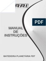 Manual da Batedeira Planetária FBT