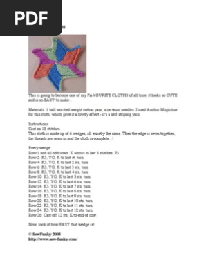 Starfish Cloth