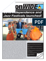 Government of Saint Lucia Nationwide Magazine February 7, 2015 Features Launch of Independence Celebrations and Saint Lucia Jazz & Arts Festival