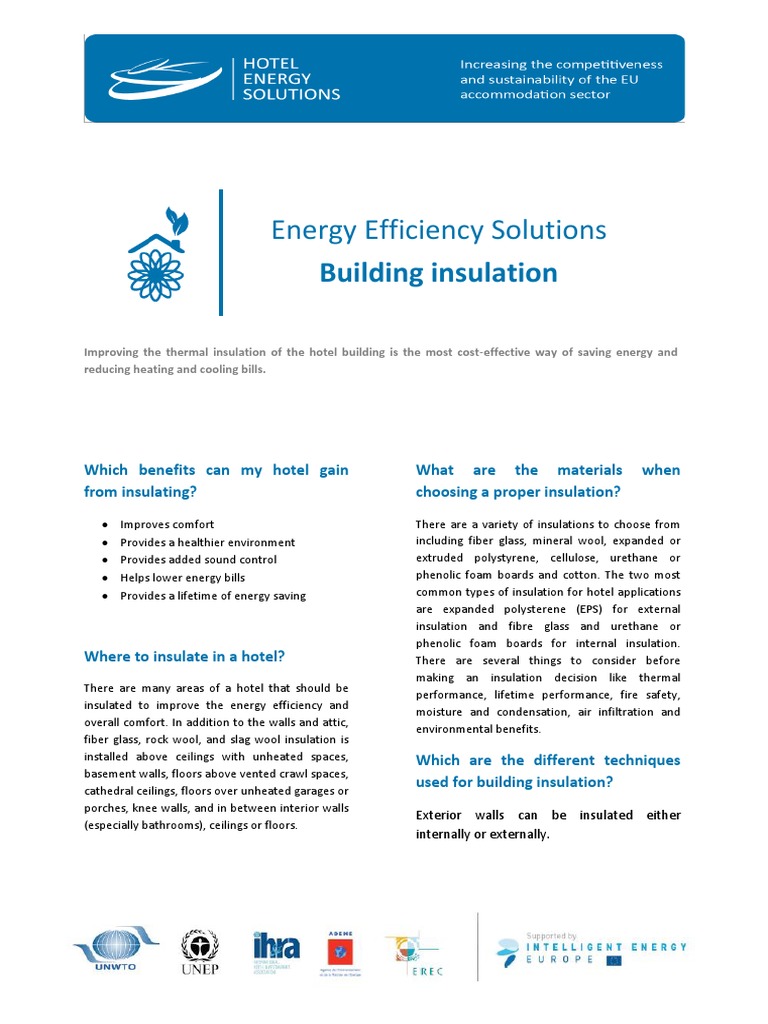 Ee Fact Sheet N 7 Building Insulation Building Insulation