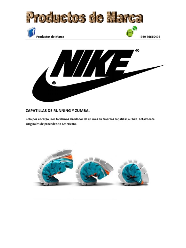 Restringido Útil Línea del sitio Catalogo Zapatillas Nike PDF | PDF