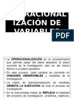 Matriz de Operealizacion