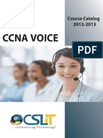 Ccna Voice: Course Catalog 2012-2013