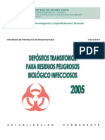 CPA para Depositos Transitorios para Residuos Peligrosos Biológico Infecciosos