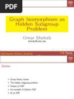 Graph Isomorphism As HSP