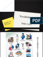Vocabulary Units 1 & 2