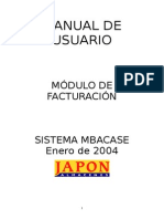 Manual Usuario Facturación