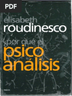 E. Roudinesco - Por Qué El Psicoanálisis | PDF | Depresión (estado ...