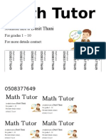 Math Flyer 2