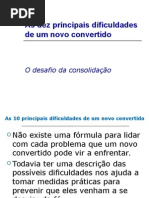 As Dez Principais Dificuldades de Um Novo Convertido 2