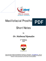 Maxillofacial Notes DR - Mahmoud Ramadan