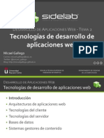 Tecnonolgias de Desarrollo de Aplicaciones Web