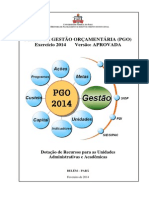 Plano de Gestão Orçamentaria Ufpa 2014