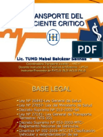 Traslado de Pacientes Criticos PDF