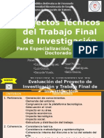 Manual para La Presentación y Elaboración Del Trabajo Final de Investigación de Los Programas de PostGrado - ASPECTOS TÉCNICOS