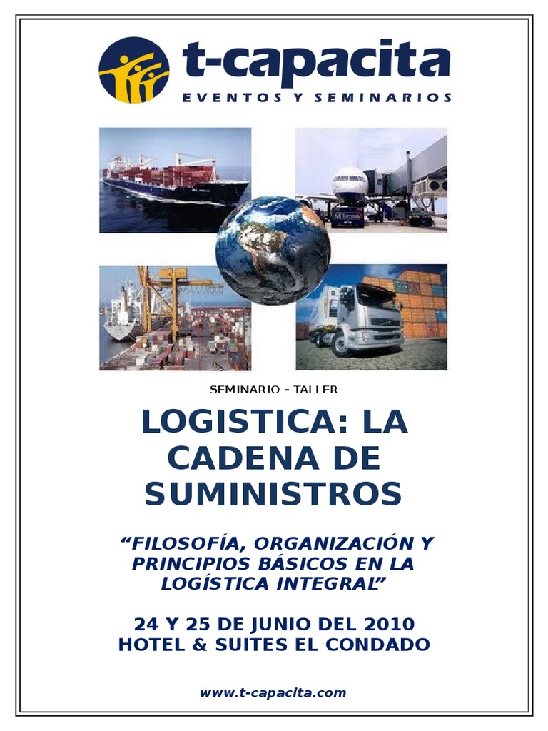 TEMARIO LOGISTICA LA CADENA DE SUMINISTROS 24 Y 25 DE