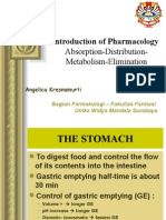 Introduction of Pharmacology: Absorption-Distribution-Metabolism-Elimination