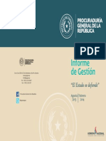 Informe de Gestión de La PGR - Paraguay