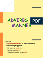 Adverbs of Manner PPT