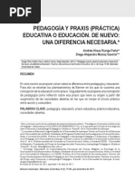 Pedagogia y Praxis. Runge Peña 