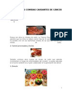 Las 5 Peores Comidas Causantes de Cáncer