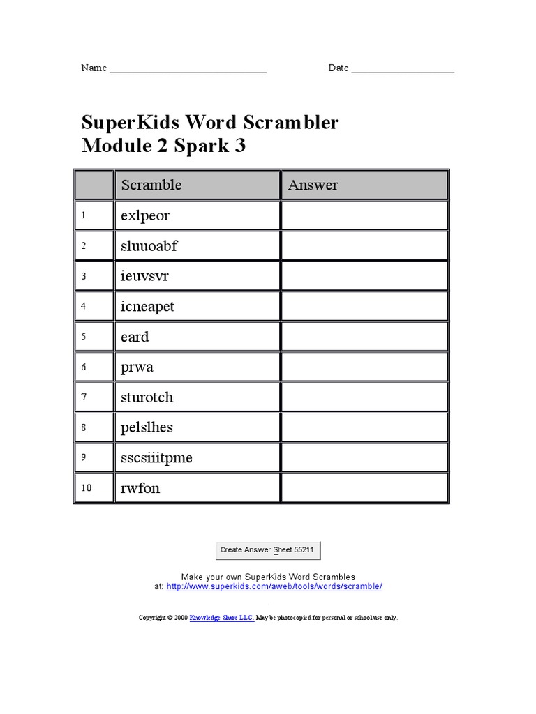 Scramble27 28 | PDF | Games & Activities | Computers