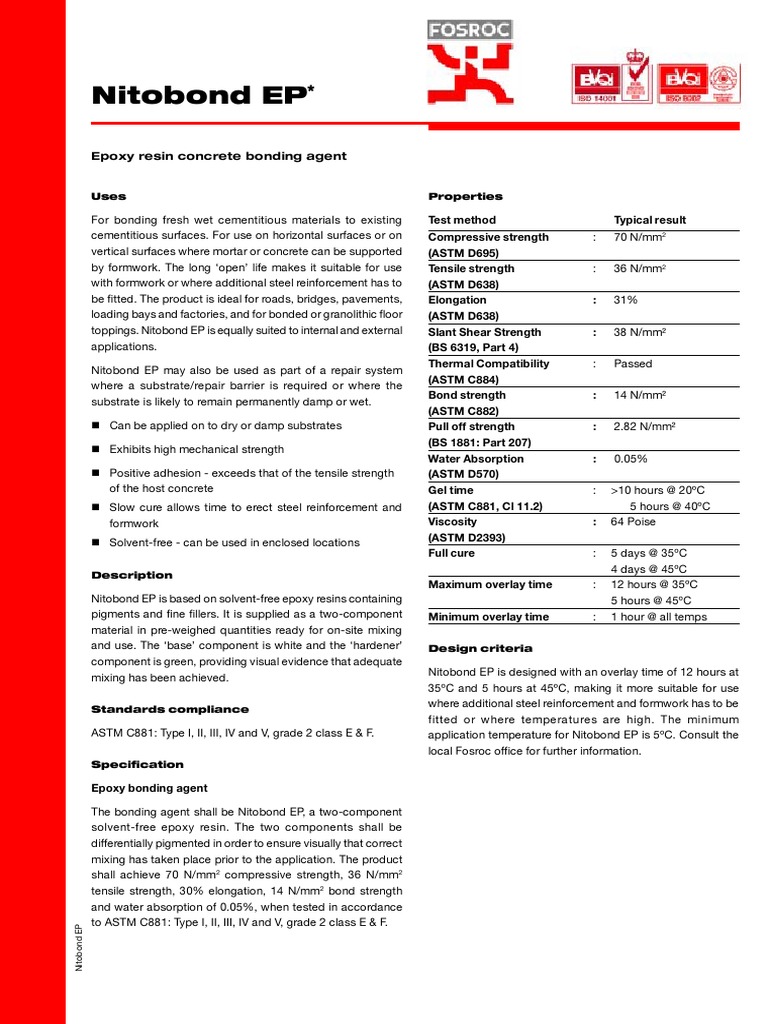 Nitobond Ep.. Epoxy Concrete