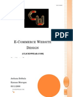 E-C W D: Ommerce Ebsite Esign