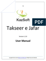 Takseer 2013 Manual