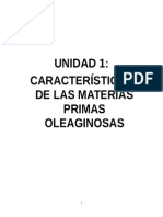 Unidad 1.-Caracteristicas de Materias Oleaginosas