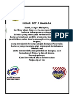 IKRAR SETIA BAHASA MALAYSIA