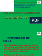 Capacitacion Arequipa Renace, Elecciones Regionales y Municipales 2014
