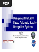 Speaker Recognition