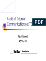 Internal Communication Audit